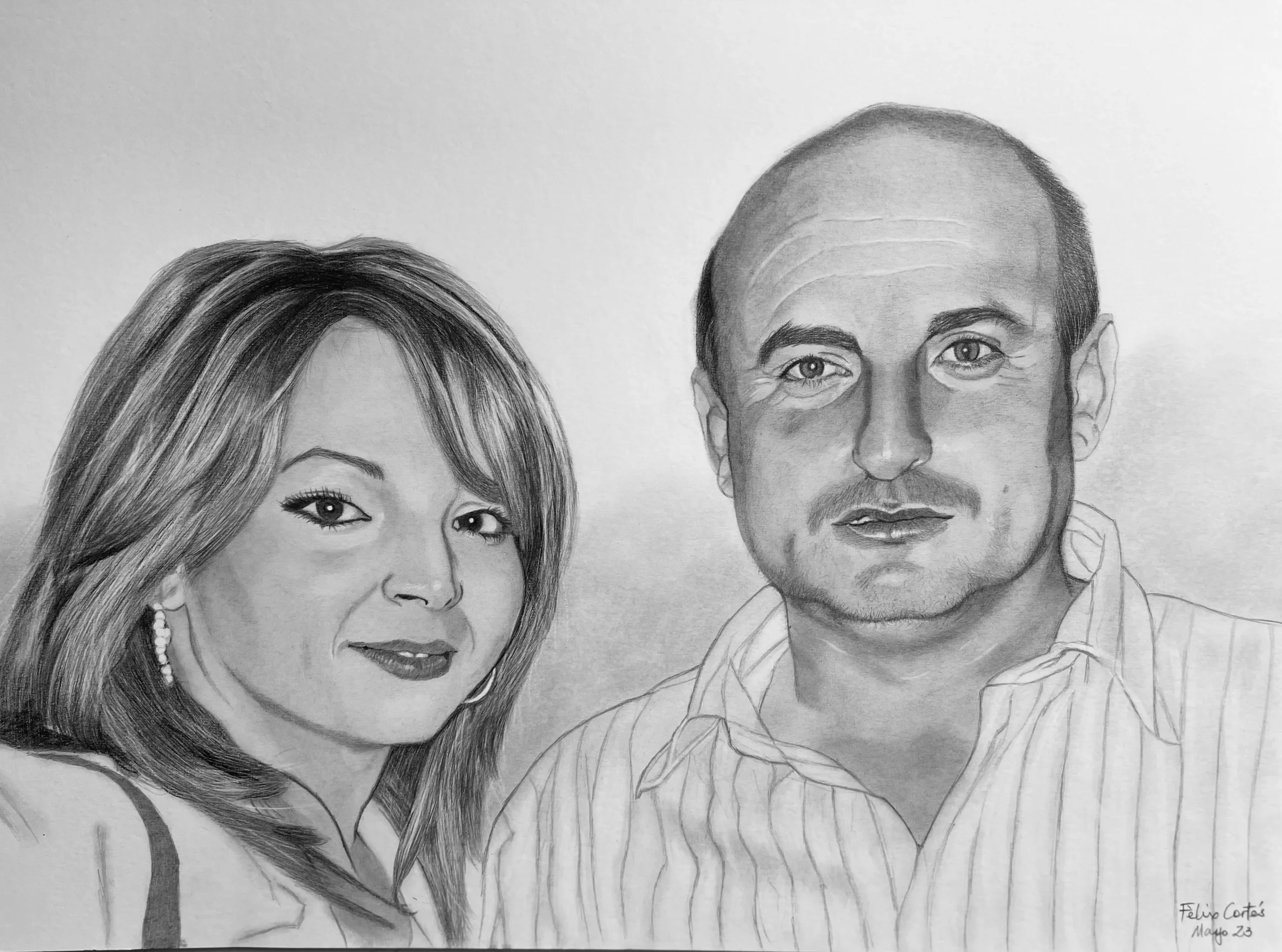 Retrato a lápiz