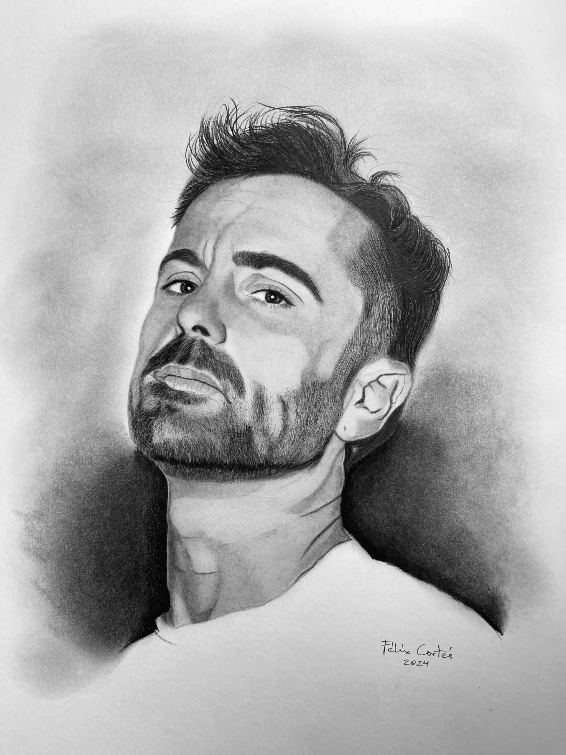 Retrato a lapiz de Jay Cirus